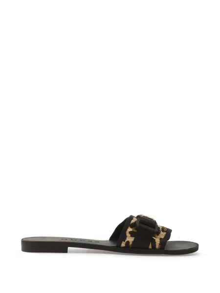 Sandale Guess fără toc cu imagine cu model leopard