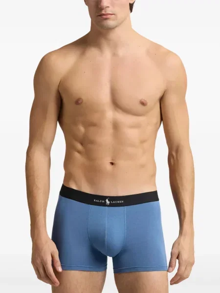 Kožne klasične kupaće gaće Polo Ralph Lauren s vezom smeđa