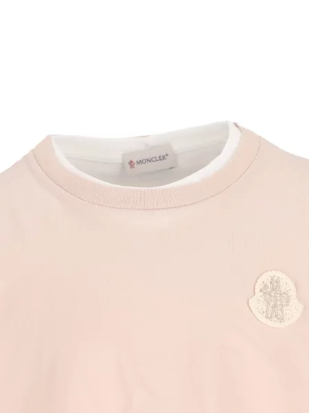 Koszulka dziecięca Moncler Enfant różowa