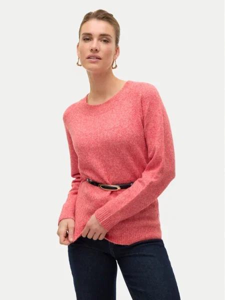 VERO MODA Pulover VMDoffy roșu deschis roz