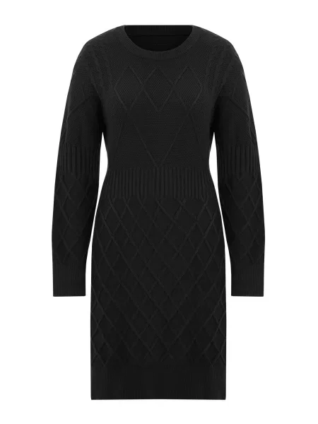Imily Bela Rochie tricotat negru