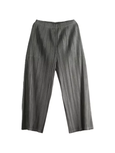 Decupat pantaloni Pleats Please Issey Miyake gri