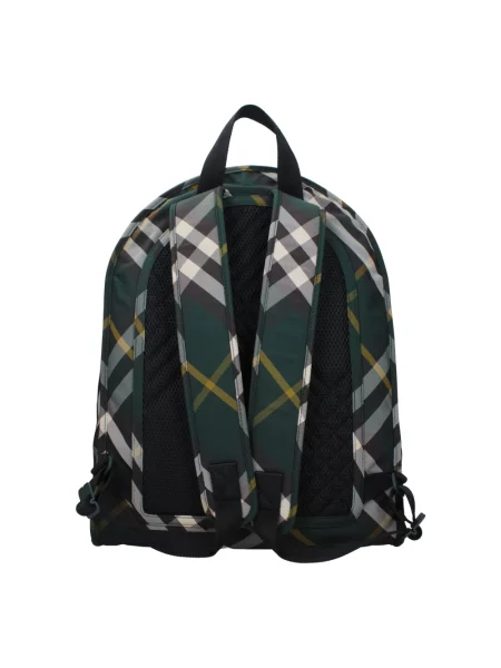 Lniana torba Burberry zielona