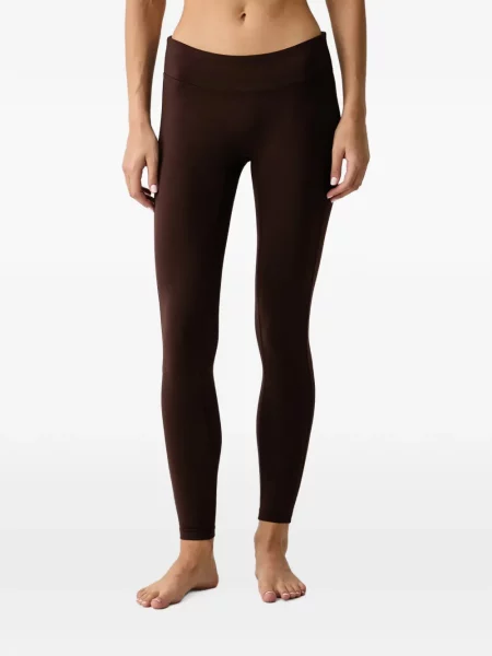 Leggings Casall cu broderie maro