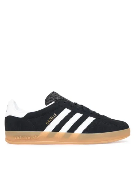 Adidas Originals sneakers din piele intoarsă Gazelle Indoor negru