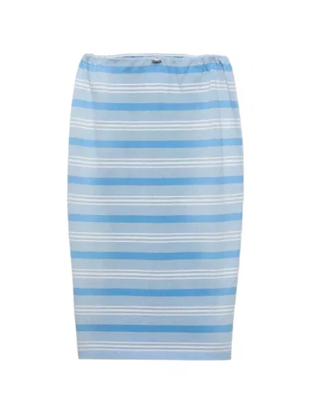 Spódnica Prada z nadrukiem niebieska