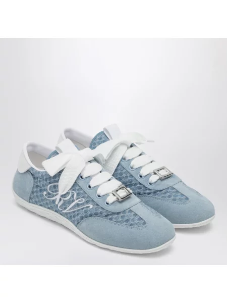 Sneakersy Roger Vivier skórzane niebieskie