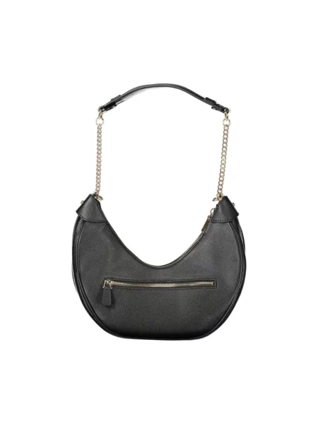 Lniana torebka Guess czarna