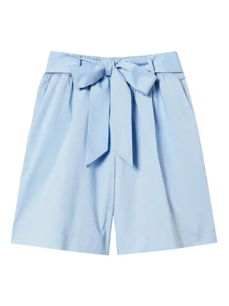 Pantaloni scurți Twinset plisate albastru