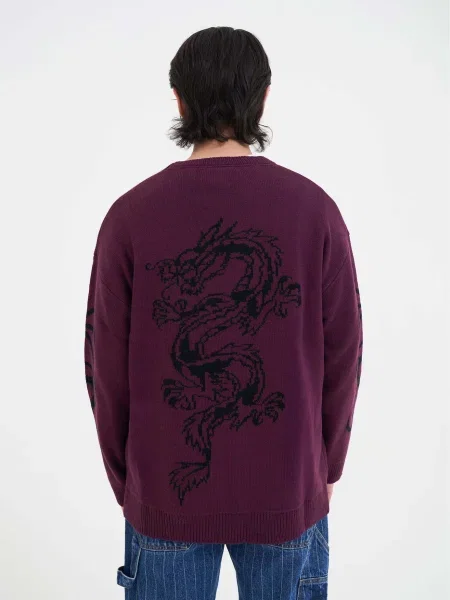 Ed Hardy Pulover mov închis negru