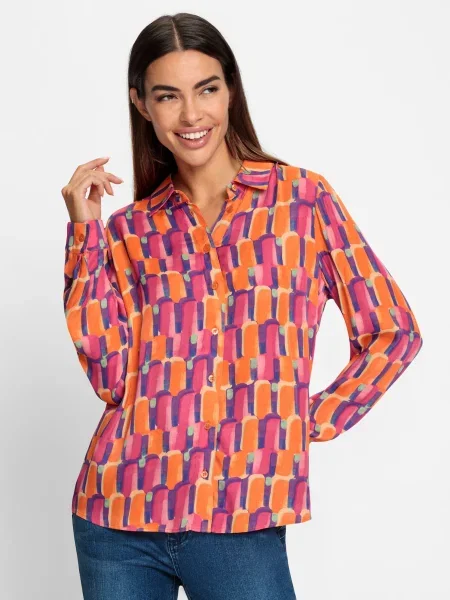 Heine Bluză lila fucsia portocaliu