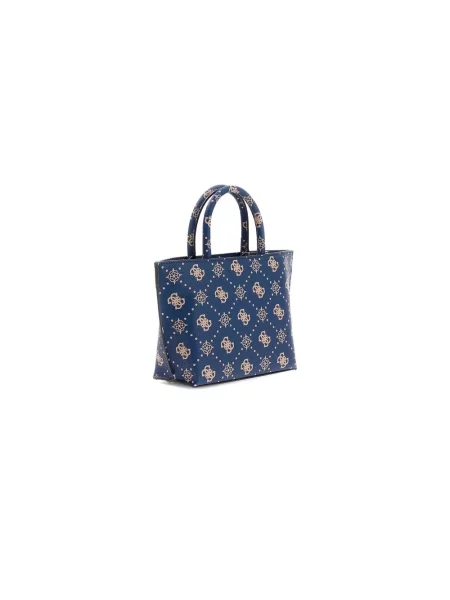 Guess torebka crossbody z imitacji skóry EMELIE niebieska