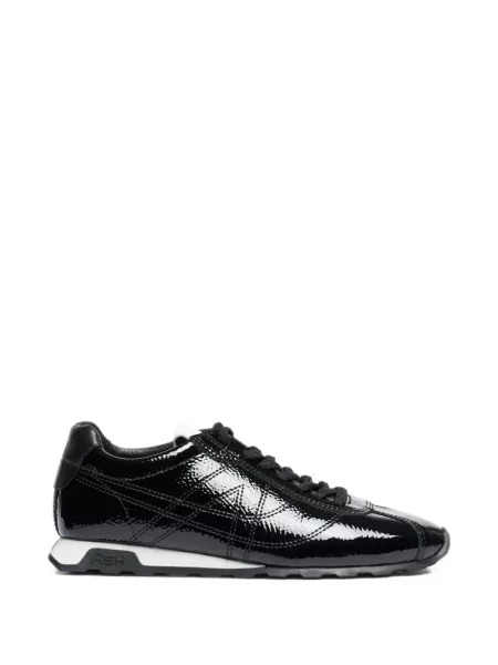 Top Ash din piele negru
