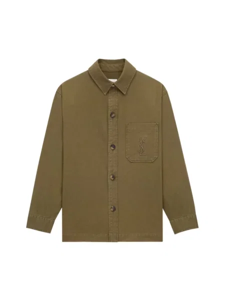 Kurtka Saint Laurent z logo zielona