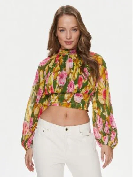 GUESS Bluză | Cropped Fit roz