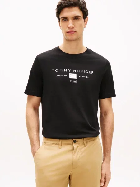 Tommy Hilfiger Koszulka schwarz czarna