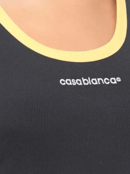 Pleteni top Casablanca s vezom plava