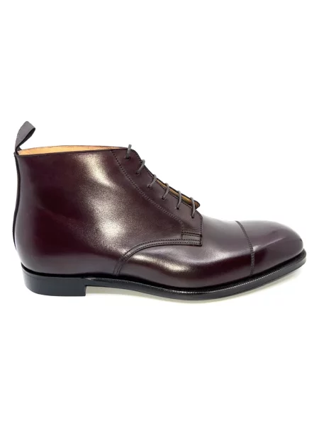 Botki Crockett & Jones skórzane czerwone