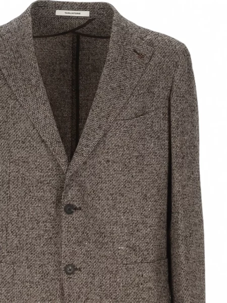 Sacou Tagliatore din tweed maro