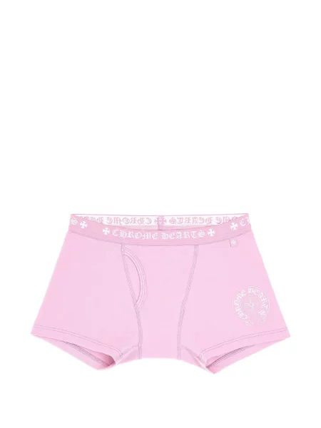 Boxeri Chrome Hearts cu imagine cu motiv cu inimi roz
