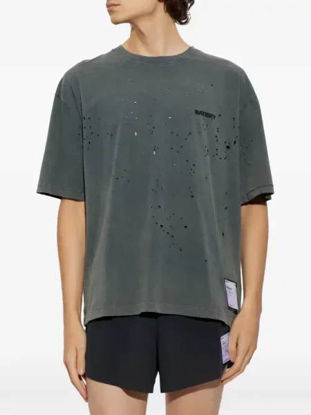 Tricou Satisfy zdrențuiți negru