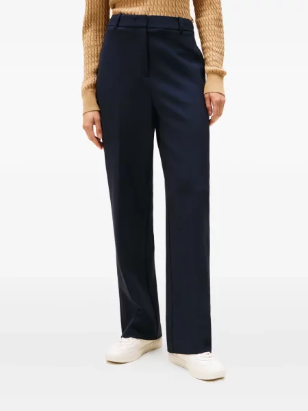Cu centură pantaloni Tommy Hilfiger albastru