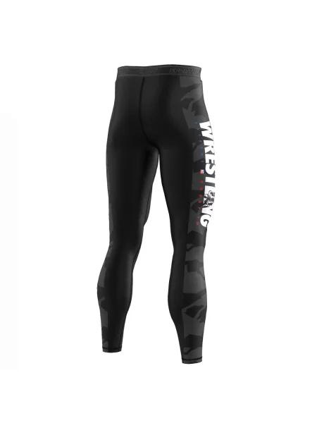 Legginsy sportowe EXTREME HOBBY BOLD WRESTLING czarne