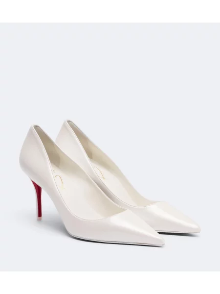 Kožené lodičky Christian Louboutin biela