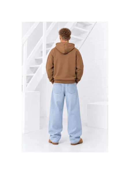 Bluza z kapturem Lacoste z kapturem brązowa