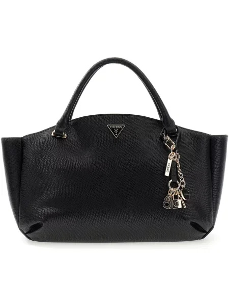 GUESS Kabelka Guess Sac à Main Gilda 3 Compartiments Black' čierna