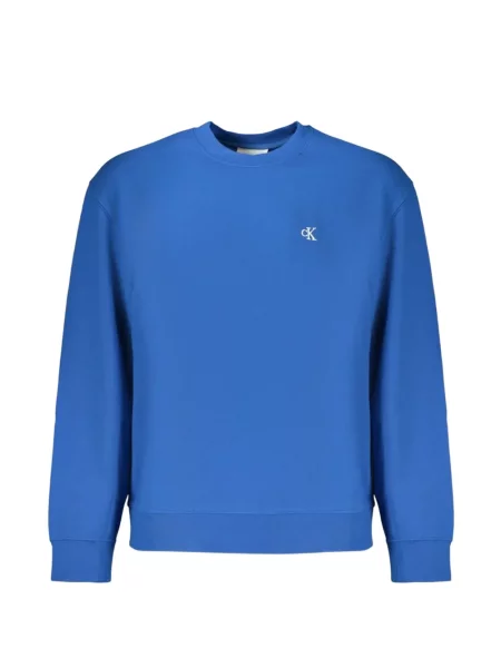 Lung hanorac Calvin Klein cu autograf albastru