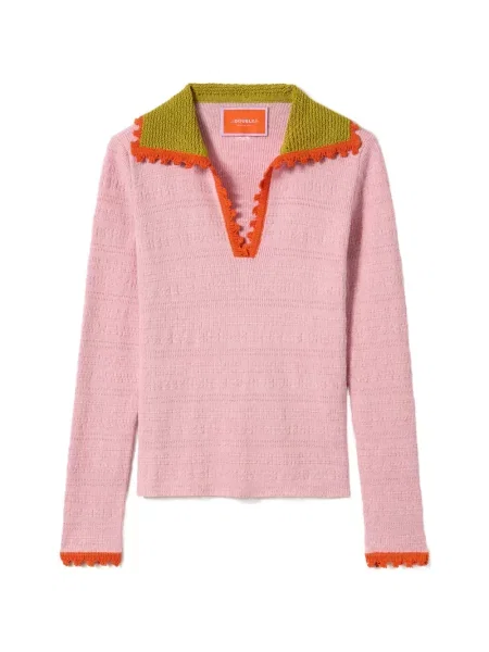 Tricou polo La Doublej roz