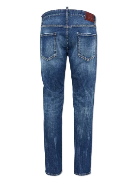 Skinny jeansy skinny Dsquared2 niebieskie