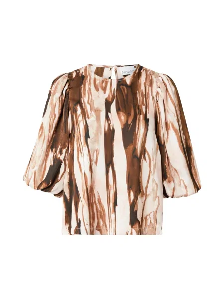 Noella Bluză Shelly / crem / maro bej