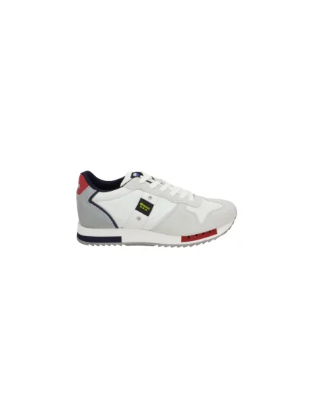 Sneakersy Blauer zamszowe białe