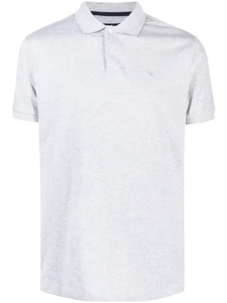 Polo Hackett cu broderie gri