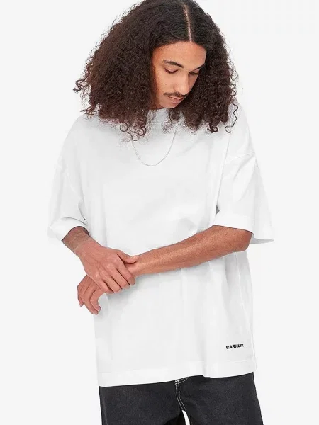 Μπλουζάκι Carhartt WIPS/S Link Script T-Shirt λευκό