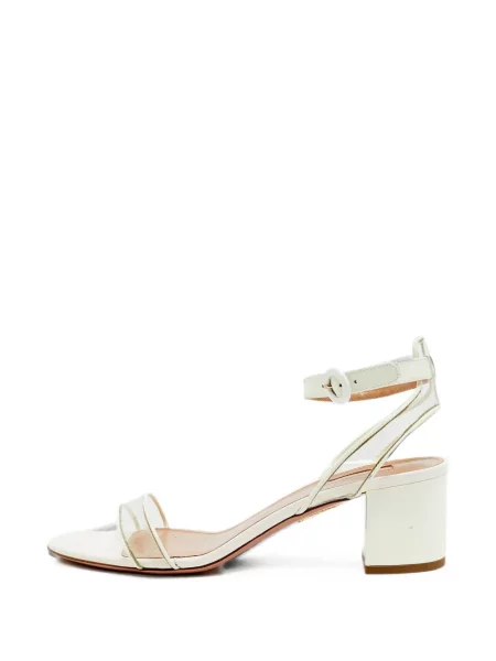 Sandale Aquazzura cu bretele alb