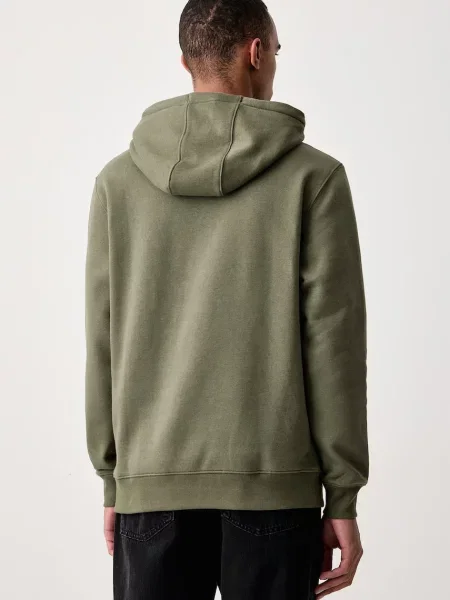 Tommy Jeans bluza z kapturem z bawełną zielona