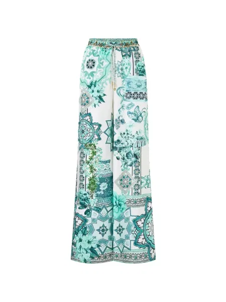 Șnur de strângere pantaloni Camilla alb