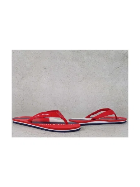 Pantofi Tommy Hilfiger cu imagine roșu