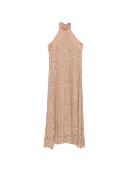 Rochie midi D.exterior din dantelă