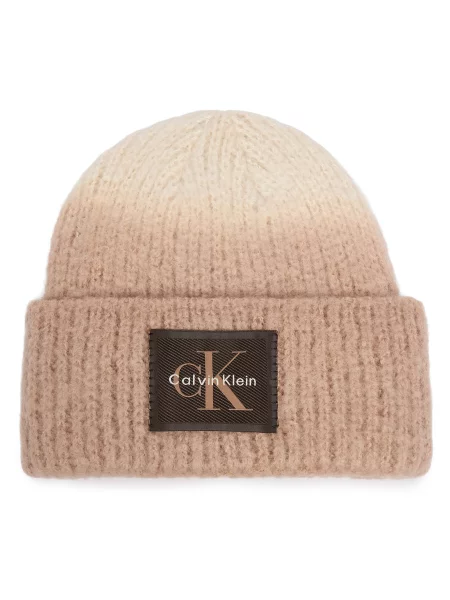Čiapka Calvin Klein béžová