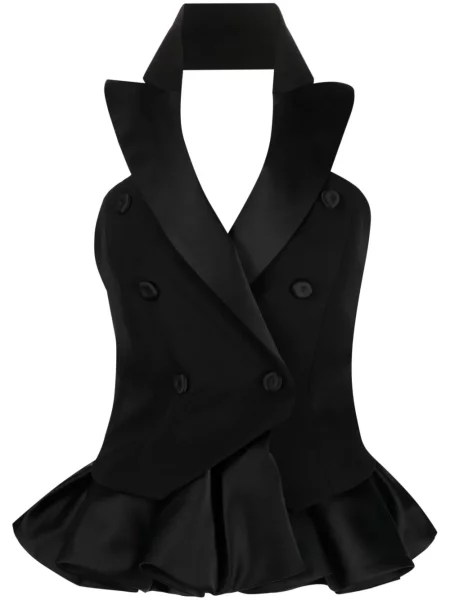 Sacou Moschino fără mâneci cu două rânduri de nasturi