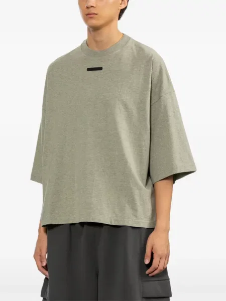 Tricou Essentials cu autograf gri