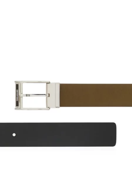 Cu centură reversibil curea Ferragamo verde
