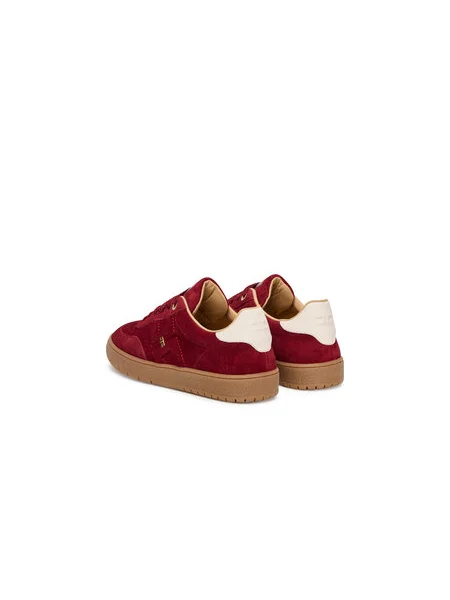 Sneakersy Elisabetta Franchi Low Cut Lace Up D bordová