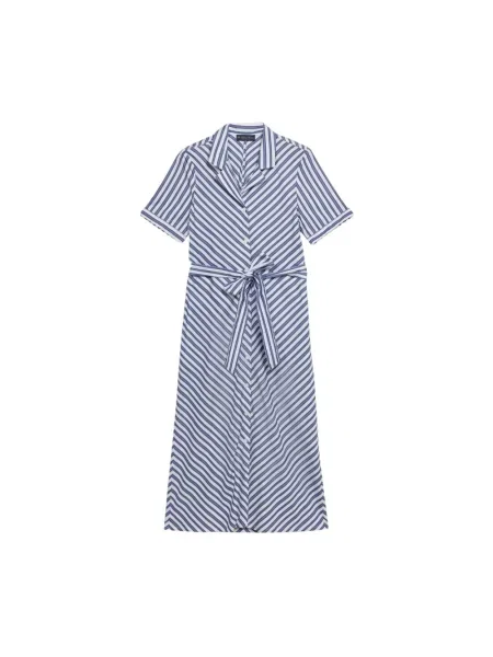 Sukienka koszulowa Brooks Brothers niebieska