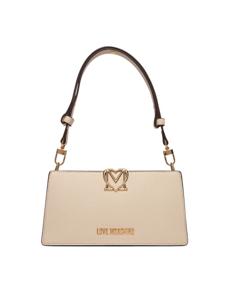 Táska LOVE MOSCHINO Ekru bézs