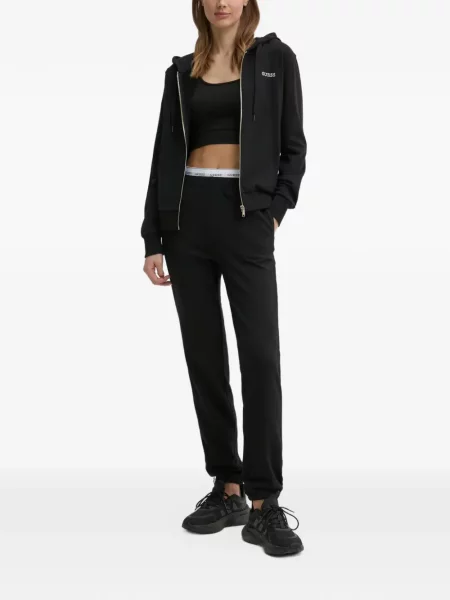 Hanorac cu glugă Guess cu broderie negru